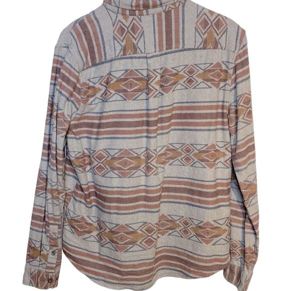 EDDIE BAUER Tribal Southwestern Print Button Down Long Sleeve Shirt - Picture 4 of 8